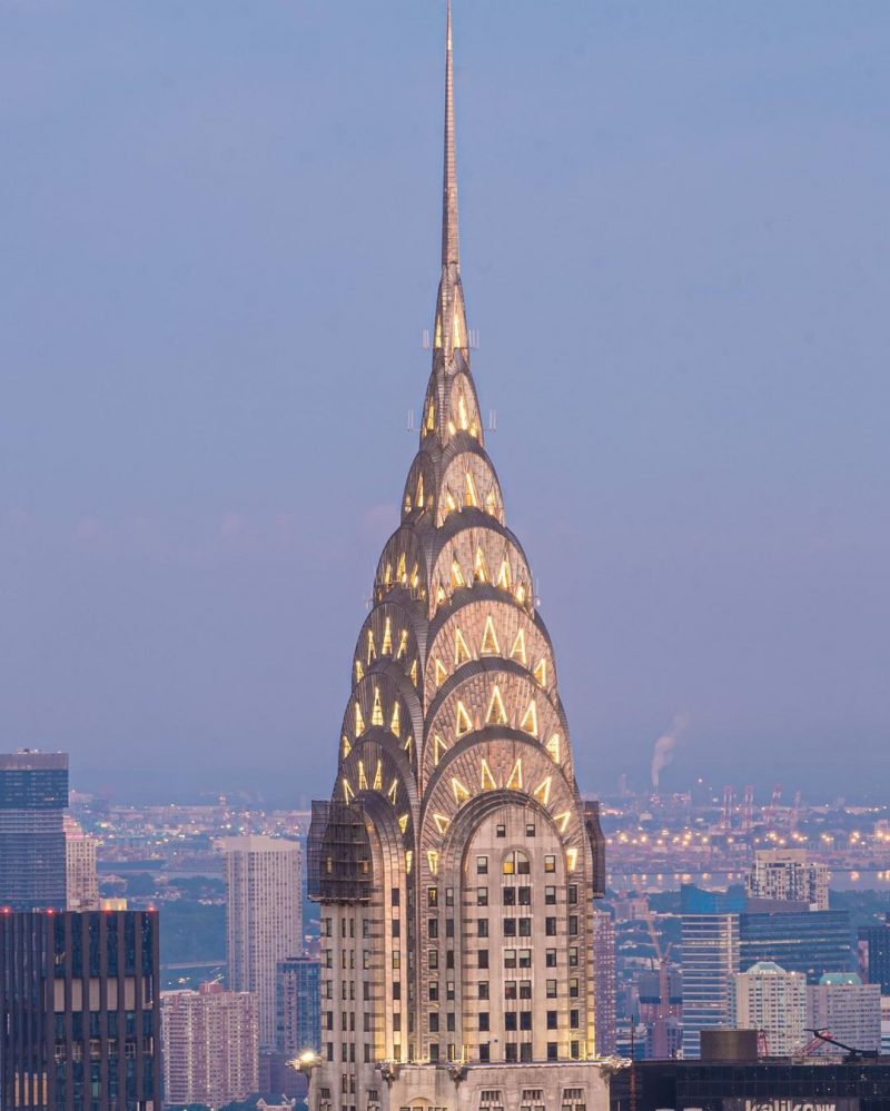 Chrysler building top
